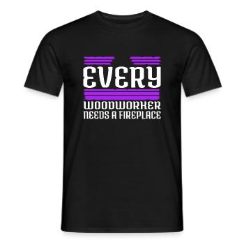 men a carpenters prayer tshirts carpenter jokes - Men's T-Shirt - black - Front - AI Model Male 178 light (178cm)