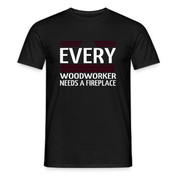 charpentier de construction tshirts de charpentier sexy - T-shirt homme - noir - Devant - AI Model Male 178 light (178cm)