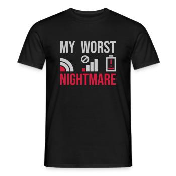 Symboles mon pire cauchemar - T-shirt homme - noir - Devant - AI Model Male 178 light (178cm)