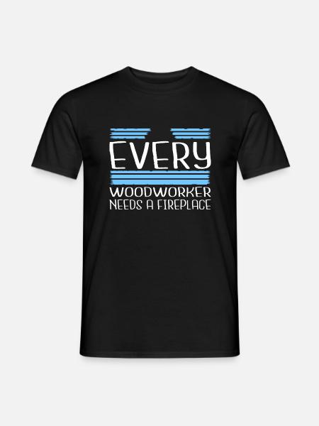 cool logging lumberjackwoodworking - Men's T-Shirt - black