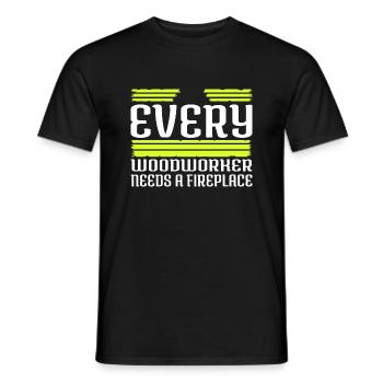 cool carpenter funny tshirts funny sayings - Männer T-Shirt - Schwarz - Vorne - AI Model Male 178 light (178cm)