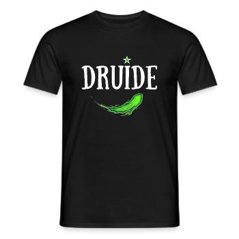 DRUIDE MAGIE VERTE - T-shirt homme - noir - Devant - AI Model Male 178 light (178cm)