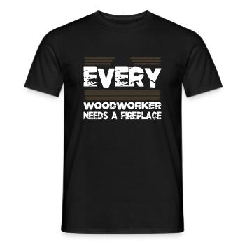 funshirt blague tronçonneuse saisir présent idée présent présent - T-shirt homme - noir - Devant - AI Model Male 178 light (178cm)
