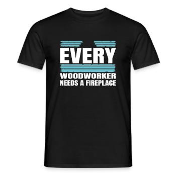 forester funny carpenter quotes - Männer T-Shirt - Schwarz - Vorne - AI Model Male 178 light (178cm)