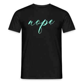 Nope - Just say no! - Men's T-Shirt - black - Front - AI Model Male 178 light (178cm)