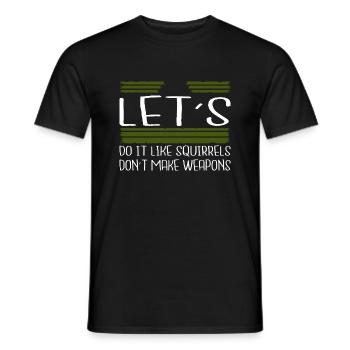 1960s fun funny dictons flower power green joke - T-shirt homme - noir - Devant - AI Model Male 178 light (178cm)