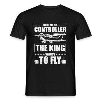 Modellflugzeug Fliegen RC Modellpilot RC Flugzeug - Männer T-Shirt - Schwarz - Vorne - AI Model Male 178 light (178cm)