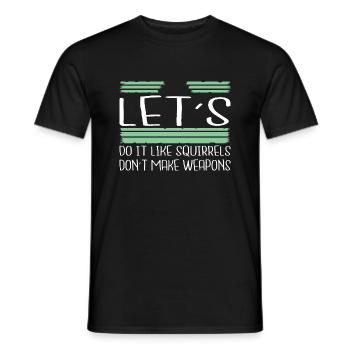 peace movement disarmament jokes awesome family - Männer T-Shirt - Schwarz - Vorne - AI Model Male 178 light (178cm)