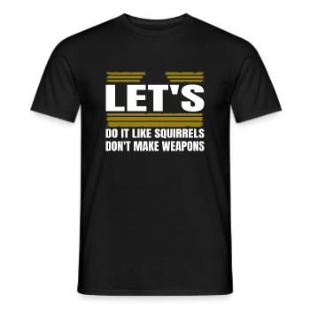 Idée cadeau paix signe drôle dictons vert - T-shirt homme - noir - Devant - AI Model Male 178 light (178cm)