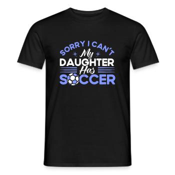 Sportfan Fußball Mama Tochter Geschenk - Männer T-Shirt - Schwarz - Vorne - AI Model Male 178 light (178cm)