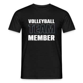 Équipe de volleyball - T-shirt homme - noir - Devant - AI Model Male 178 light (178cm)