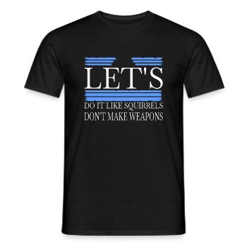signe de paix idée cadeau drôle citation oiseau funky - T-shirt homme - noir - Devant - AI Model Male 178 light (178cm)