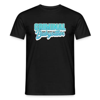 Criminal Babysitter - Correction Officer Prison - Männer T-Shirt - Schwarz - Vorne - AI Model Male 178 light (178cm)