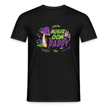 Retro Mushroom Daddy - T-shirt homme - noir - Devant - AI Model Male 178 light (178cm)