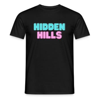 hidden hills 3 - Männer T-Shirt - Schwarz - Vorne - AI Model Male 178 light (178cm)