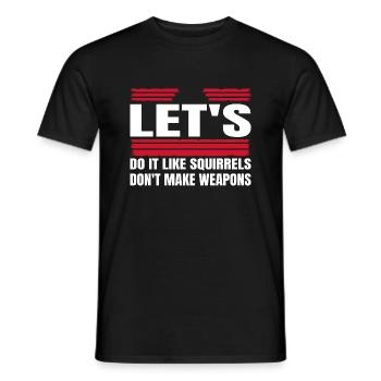 Anti War Statement Peace Bird Cool - Men's T-Shirt - black - Front - AI Model Male 178 light (178cm)