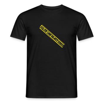 POLICE LINE DO NOT CROSS - Men's T-Shirt - black - Front - AI Model Male 178 light (178cm)