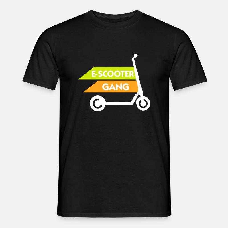 E-Scooter Roller - Männer T-Shirt - Schwarz