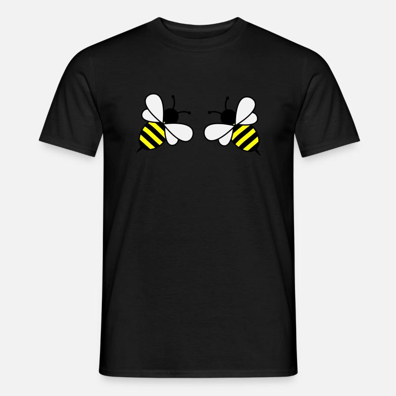 bees - Männer T-Shirt - Schwarz