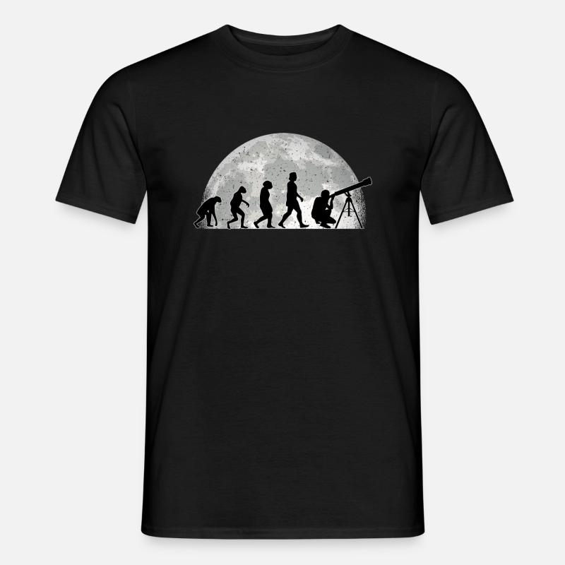 Astronomie Evolution Mond, astronomisch - Männer T-Shirt - Schwarz