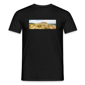 The Wall of Oštrica (Bedem Grebastica) Croatia - Men's T-Shirt - black - Front - AI Model Male 178 light (178cm)