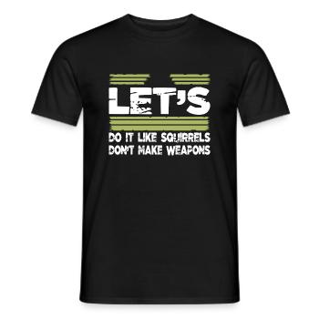 peace movement humor 1960s heart disarmament - Men's T-Shirt - black - Front - AI Model Male 178 light (178cm)