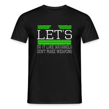 déclaration d’amour cadeau cadeau idée anti guerre oiseau - T-shirt homme - noir - Devant - AI Model Male 178 light (178cm)