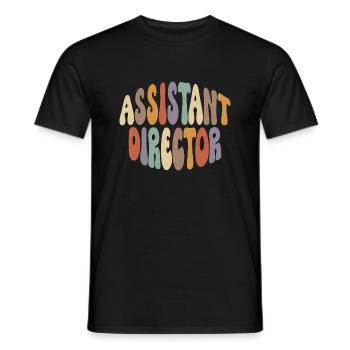 Assistant Director Proud Career Profession - Men's T-Shirt - black - Front - AI Model Male 178 light (178cm)