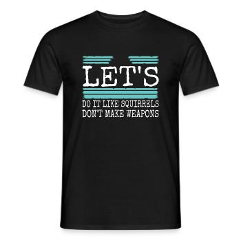 present quote present idea statement happy - Männer T-Shirt - Schwarz - Vorne - AI Model Male 178 light (178cm)