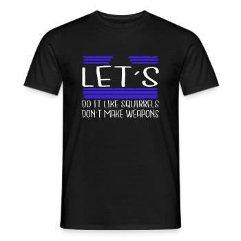 idée cadeau anniversaire oiseau contre-culture enfant geek - T-shirt homme - noir - Devant - AI Model Male 178 light (178cm)