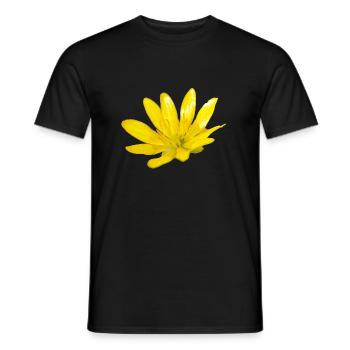 Flower, A730948 - Men's T-Shirt - black - Front - AI Model Male 178 light (178cm)