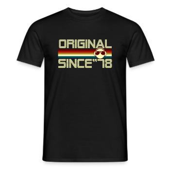 Since 78 - T-shirt homme - noir - Devant - AI Model Male 178 light (178cm)