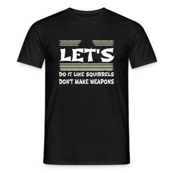 peace symbol dove of peace gift idea 1960s quote - Männer T-Shirt - Schwarz - Vorne - AI Model Male 178 light (178cm)