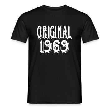original 1969 - Männer T-Shirt - Schwarz - Vorne - AI Model Male 178 light (178cm)