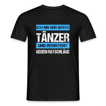 Danseuse résistante - T-shirt homme - noir - Devant - AI Model Male 178 light (178cm)