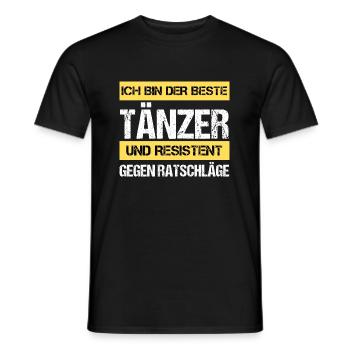 Danseuse résistante - T-shirt homme - noir - Devant - AI Model Male 178 light (178cm)