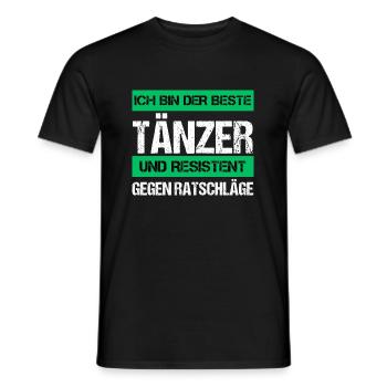 Danseuse résistante - T-shirt homme - noir - Devant - AI Model Male 178 light (178cm)