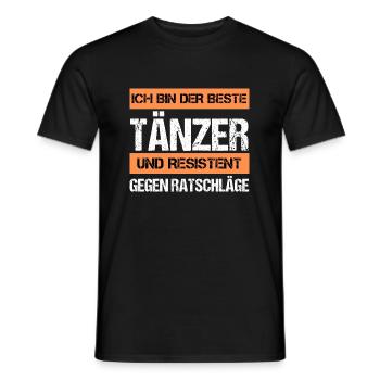 Danseuse résistante - T-shirt homme - noir - Devant - AI Model Male 178 light (178cm)