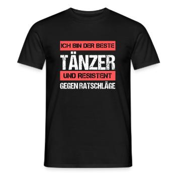 Danseuse résistante - T-shirt homme - noir - Devant - AI Model Male 178 light (178cm)