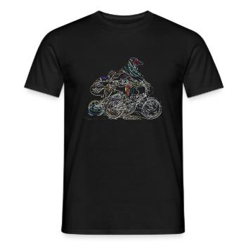 BMX - Men's T-Shirt - black - Front - AI Model Male 178 light (178cm)