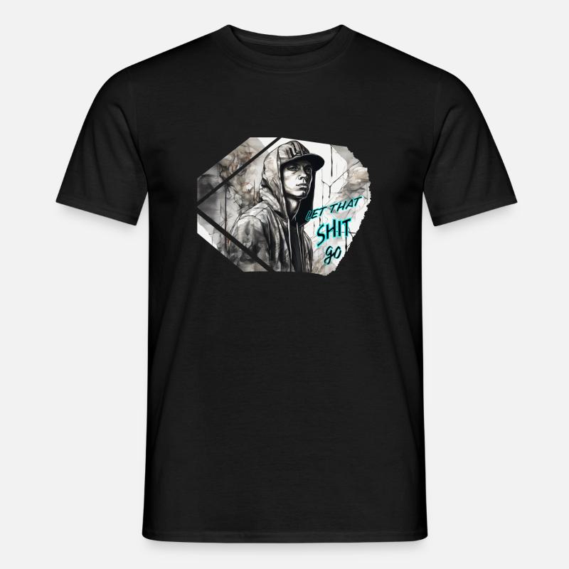 junger Rapper - Männer T-Shirt - Schwarz