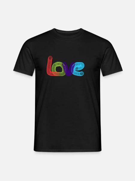 Love Design - Men's T-Shirt - black