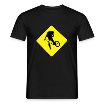SignBMX - T-shirt homme - noir - Devant - AI Model Male 178 light (178cm)