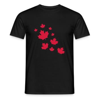 J'aime le Canada - T-shirt homme - noir - Devant - AI Model Male 178 light (178cm)