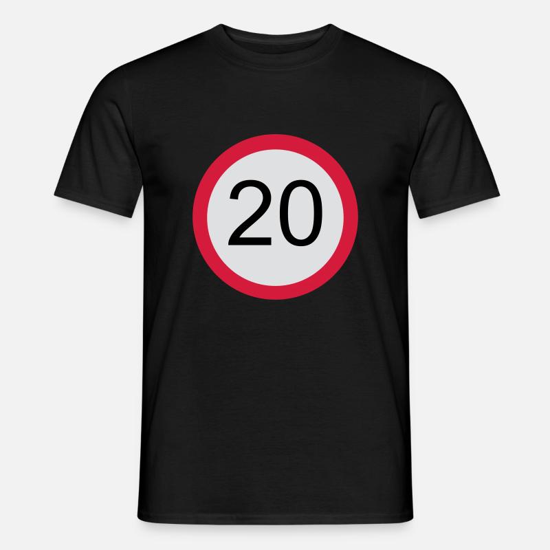 20 - Geburtstag - Männer T-Shirt - Schwarz
