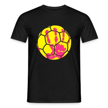 Hand auf HandBall - Männer T-Shirt - Schwarz - Vorne - AI Model Male 178 light (178cm)