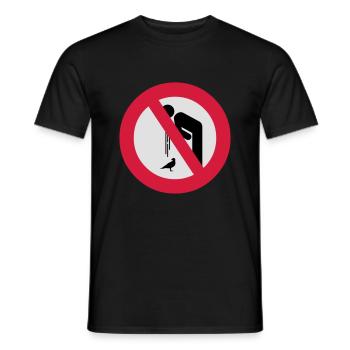 Don't Barf on Birds () - Männer T-Shirt - Schwarz - Vorne - AI Model Male 178 light (178cm)
