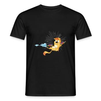 Team Cats Shootout - Männer T-Shirt - Schwarz - Vorne - AI Model Male 178 light (178cm)