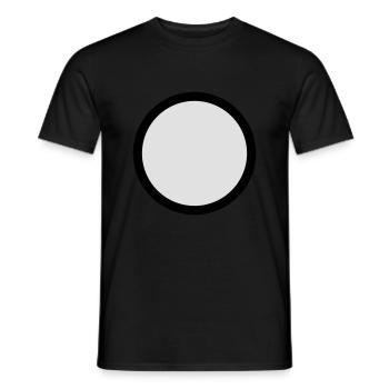snowball circle - T-shirt homme - noir - Devant - AI Model Male 178 light (178cm)