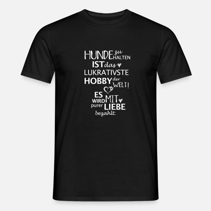 Hundehalter - Männer T-Shirt - Schwarz